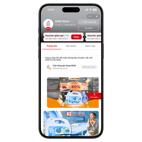 Zalo Mini-App trên iPhone